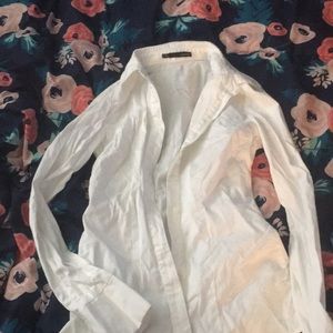 White button down